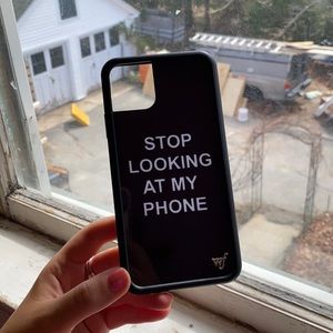 STOP LOOKING AT MY PHONE authentic Wildflower case